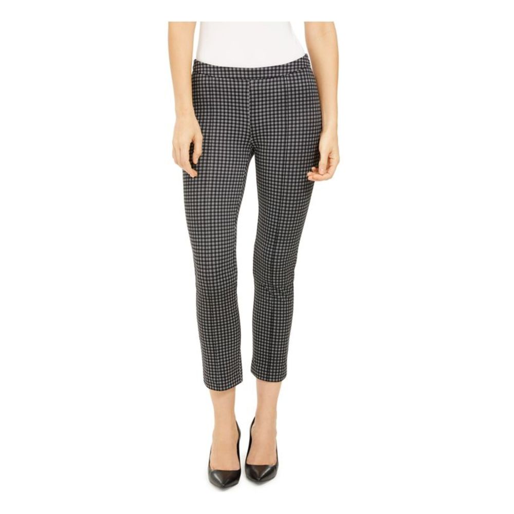 Michael Kors Women's Check Cropped Work Pants